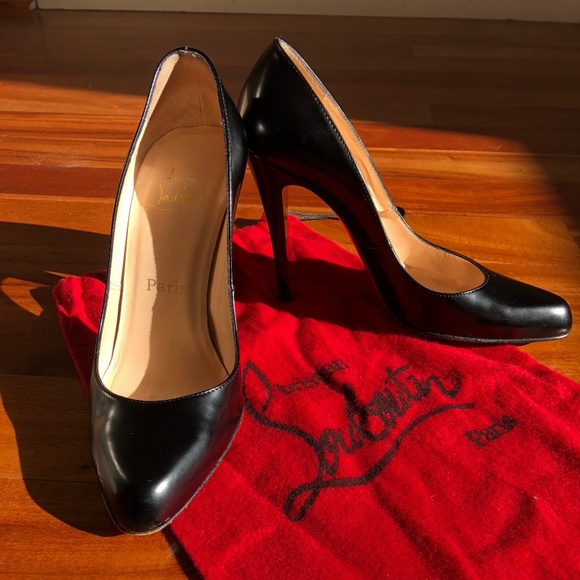 Authentic Black Christian Louboutin Heels size 6.5/36.5 - Picture 1 of 7